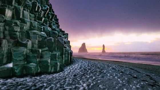 black sand