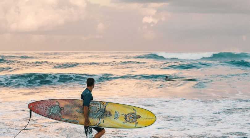 surfing in bali