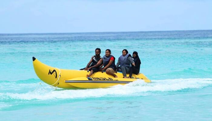 Fun-Tubing amazing things to do in maldives