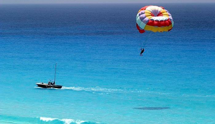 Parasailing in maldives