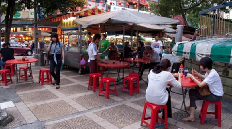 jalan alor street food, Kuala Lampur