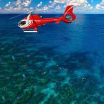 great barrier reef with scenic flight