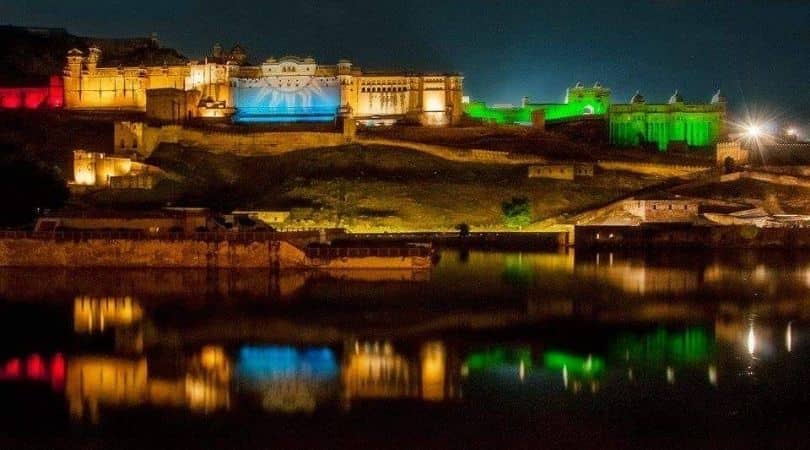 amer fort at night