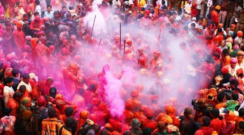 Holi in Mathura