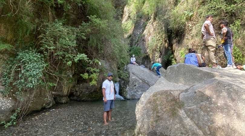 natural pool under jogini falls