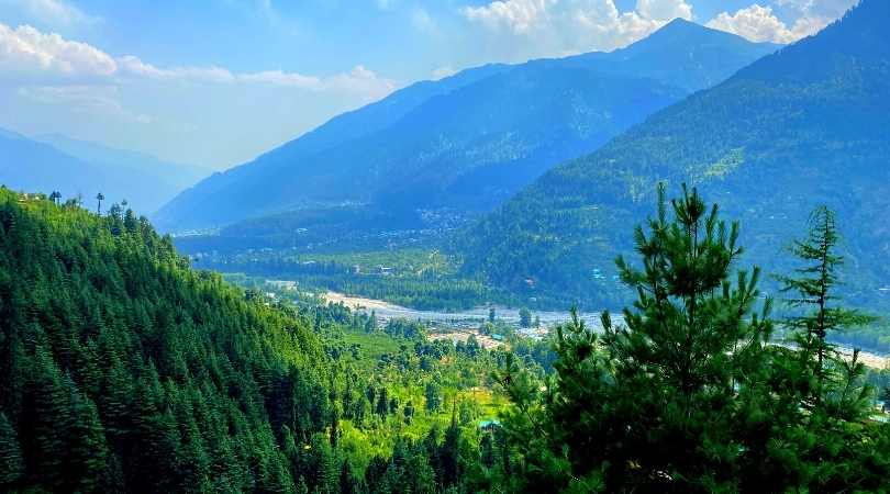 the views while trekking up to jogini falls