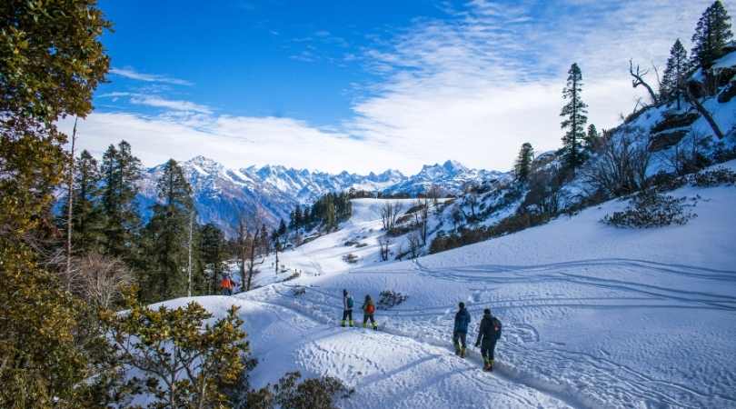 snowfall in manali