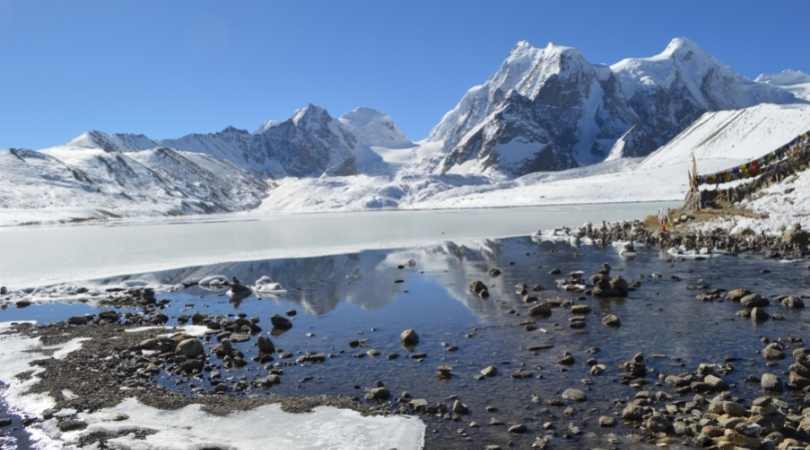 Gurudonagmar Lake in Winter