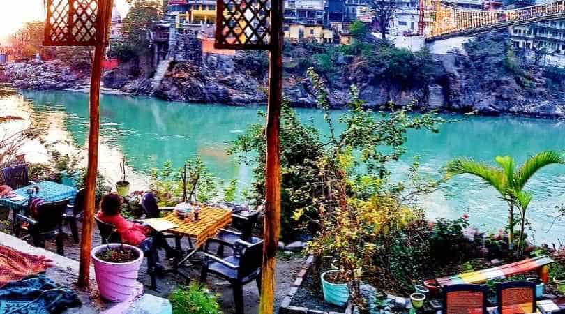 Ganga beach Cafe Rishikesh