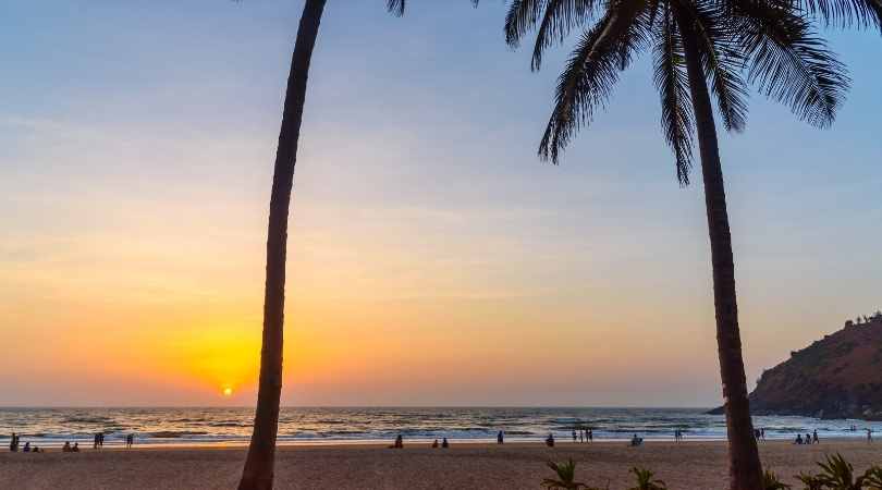 sunset at kudle beach