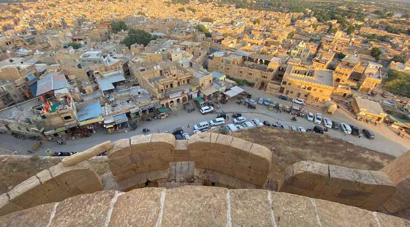 view from the Jaisalmer fort