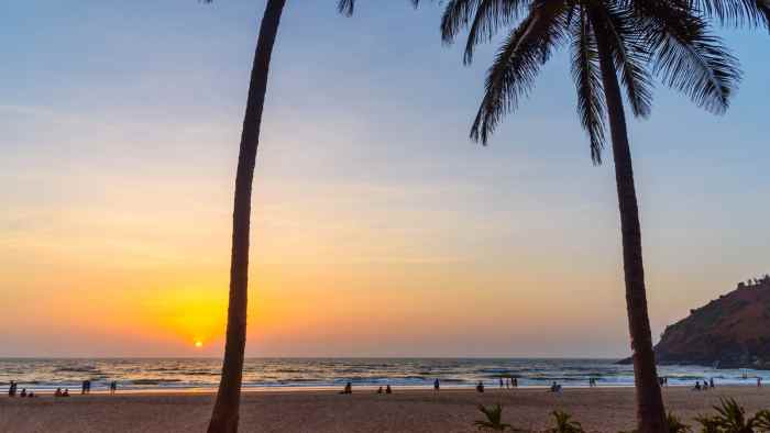 gokarna beach sunset